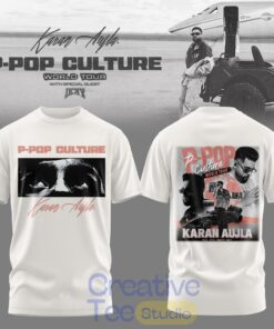 Karan Aujla P-Pop Culture World Tour White Signature T-Shirt