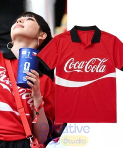 Karina And Winter Aespa World Cup 2026 Coca Cola Red Polo Shirt