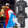 Knicks Jose Alvarado NBA Champions 2026 Grey T-Shirt