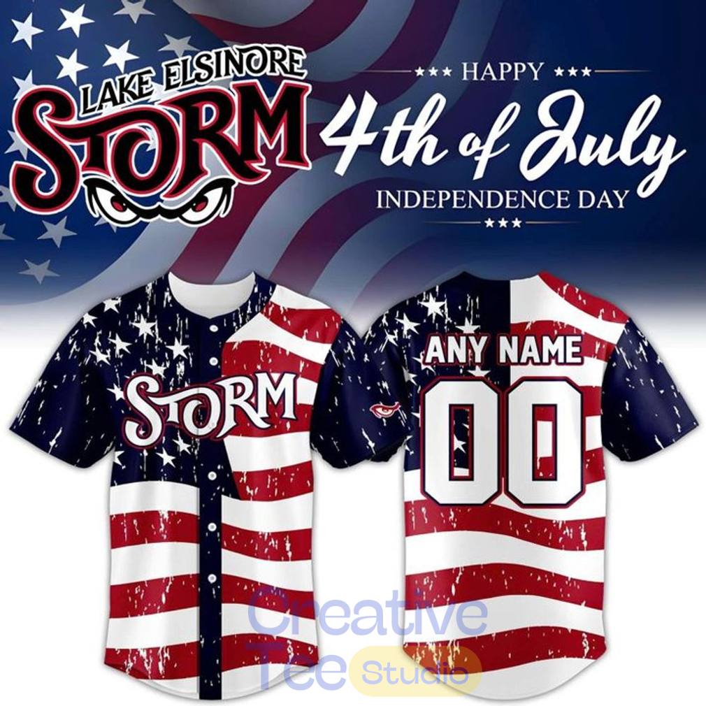 Lake Elsinore Storm 4th of July Baseball Jersey Lake Elsinore Storm 4th of July Baseball Jersey