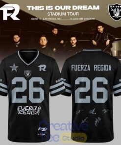 Las Vegas Raiders x Fuerza Regida Special Football Jersey