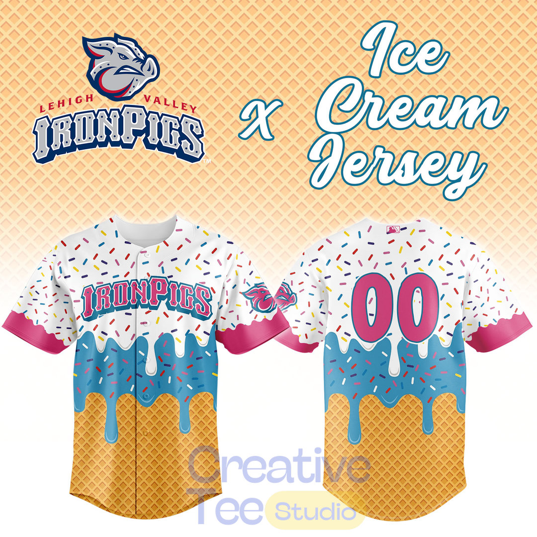 Lehigh Valley IronPigs x Ice Cream Personalized Jersey Lehigh Valley IronPigs x Ice Cream Personalized Jersey