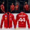 Lewis Hamilton Ferrari Signature 44 Baseball Jacket