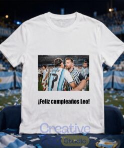 Lionel Messi 39th Birthday Argentina Feliz Cumpleanos Leo Di Maria T-Shirt