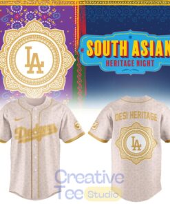 Los Angeles Dodgers Desi Heritage Night 2026 Baseball Jersey