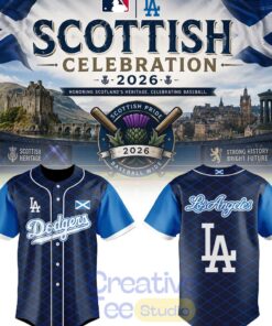 Los Angeles Dodgers Scottish Celebration 2026 Baseball Jersey