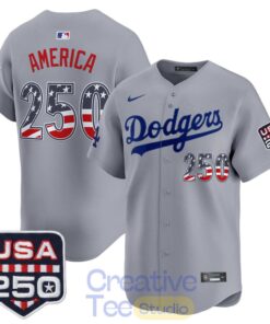 Los Angeles Dodgers USA 250 Fourth of July Special Jersey