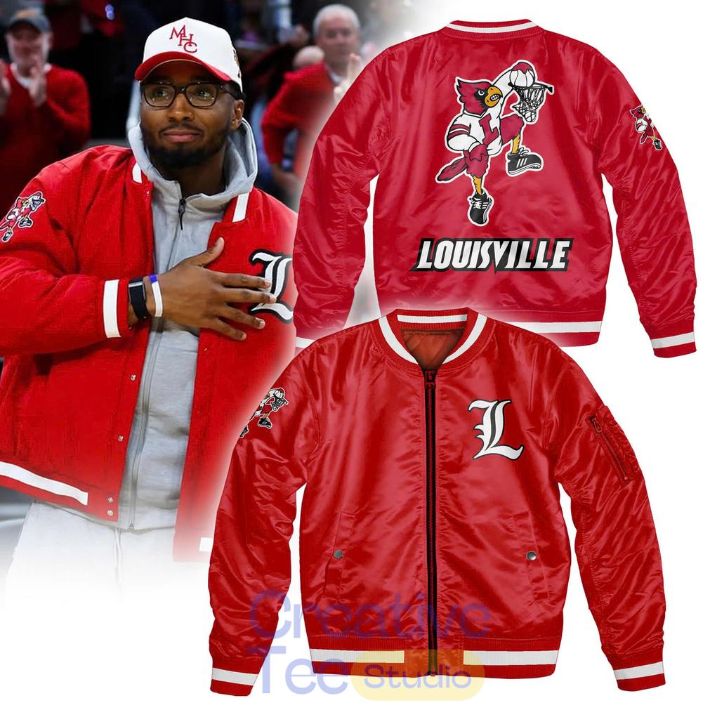Louisville Cardinals Too Nice Bomber Jacket Louisville Cardinals Too Nice Bomber Jacket