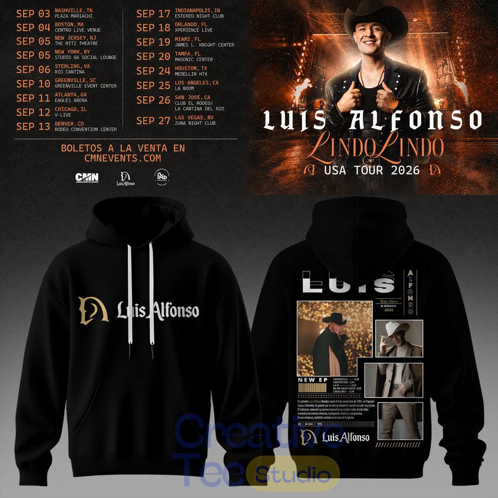 Luis Alfonso Lindo Lindo USA Tour 2026 Hoodie Luis Alfonso Lindo Lindo USA Tour 2026 Hoodie