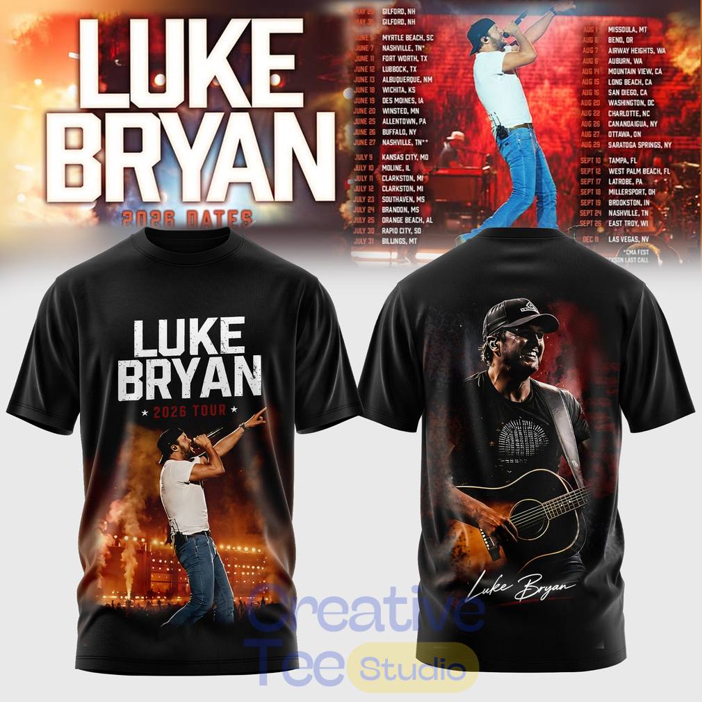 Luke Bryan 2026 Tour Country Night T-Shirt Luke Bryan 2026 Tour Country Night T-Shirt