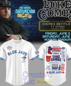 Luke Combs “My Kinda Saturday Night Tour” 2026 x Toronto Blue Jays Baseball Jersey