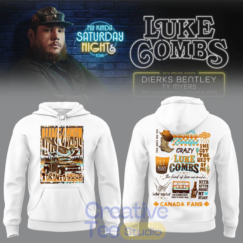 Luke Combs “My Kinda Saturday Night Tour” 2026 x Toronto Blue Jays Hoodie Luke Combs “My Kinda Saturday Night Tour” 2026 x Toronto Blue Jays Hoodie