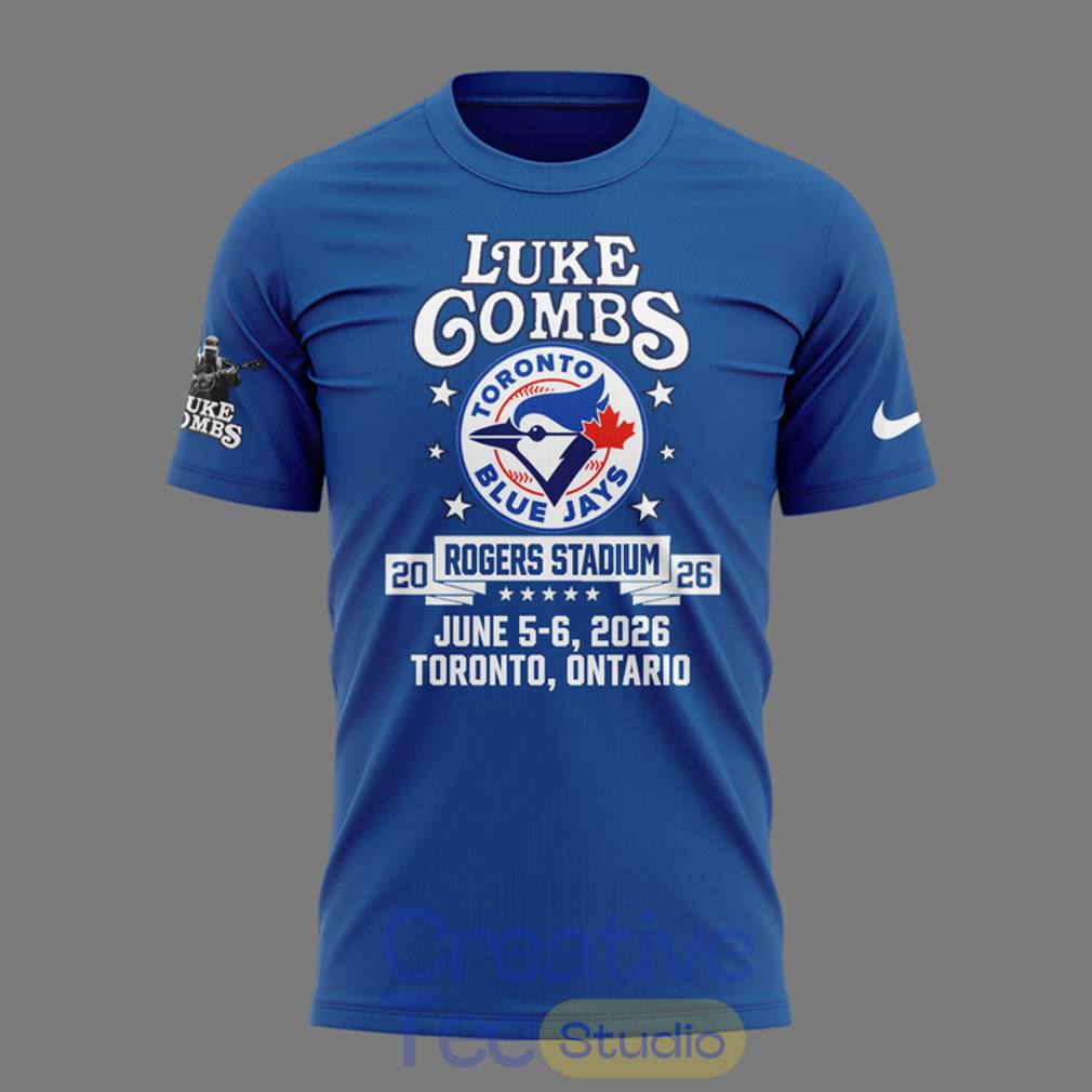 Luke Combs x Toronto Blue Jays 50th Anniversary – My Kinda Saturday Night Tour 2026 T-Shirt Luke Combs x Toronto Blue Jays 50th Anniversary – My Kinda Saturday Night Tour 2026 T-Shirt