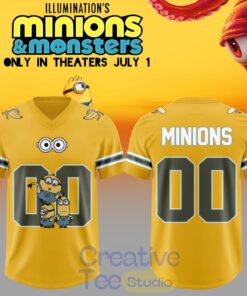 Minions & Monsters Movies Custom Football Jersey