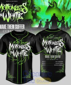 Motionless In White Afraid of the Dark Baseball Jersey