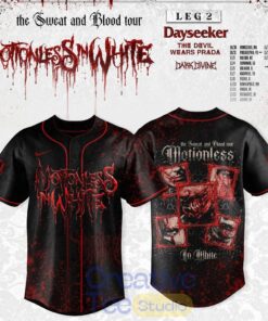 Motionless In White Leg 2 of The Sweat And Blood Tour 2026 Special Jersey