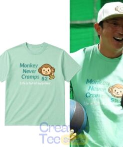 Munenori Kawasaki Monkey Never Cramps Life Is Full of Surprise 52 T-Shirt Munenori Kawasaki Monkey Never Cramps Life Is Full of Surprise 52 T-Shirt