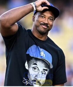 Myles Garrett Wearing LA Dodgers Kobe Bryant T-Shirt