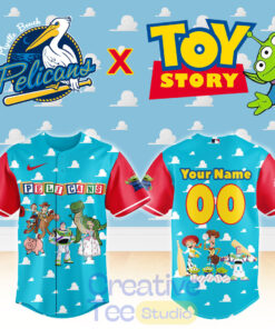 Myrtle Beach Pelicans x Toy Story Night Custom Baseball Jersey