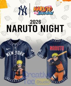 NY Yankees Naruto Night 2026 Baseball Jersey