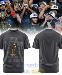 New York Knick 2026 NBA Champions “New York Forever” Grey T-Shirt New York Knick 2026 NBA Champions “New York Forever” Grey T-Shirt