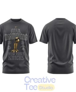 New York Knick 2026 NBA Champions “New York Forever” Grey T-Shirt