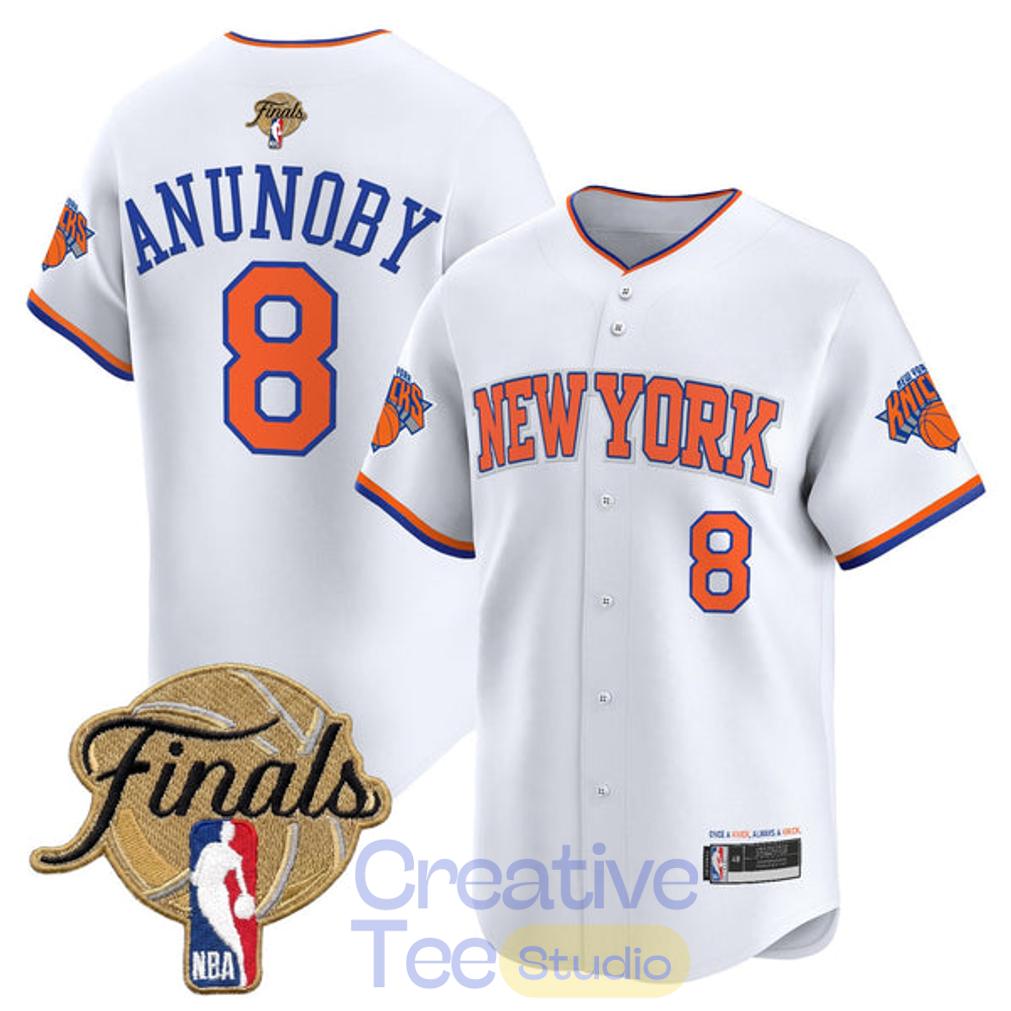 New York Knick 2026 NBA Finals Baseball Jersey New York Knick 2026 NBA Finals Baseball Jersey