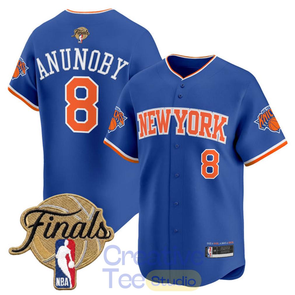 New York Knick 2026 NBA Finals Baseball Jersey New York Knick 2026 NBA Finals Baseball Jersey