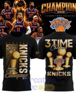 New York Knicks 2026 NBA Finals 3 Time Champions Shirt