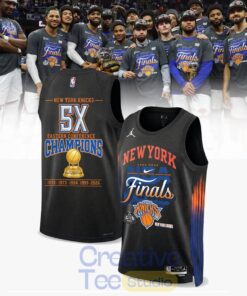 New York Knicks 5X Eastern Conference Champions Basketball Jersey