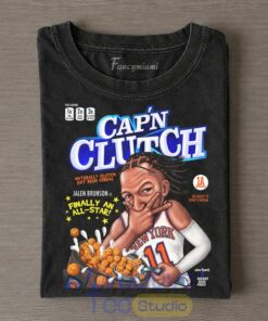 New York Knicks Jalen Brunson 2026 NBA Finals Capn Clutch T-Shirt