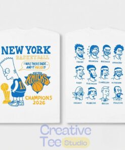 New York Knicks The Simpsons Homage 2026 NBA Finals Champions T-Shirt