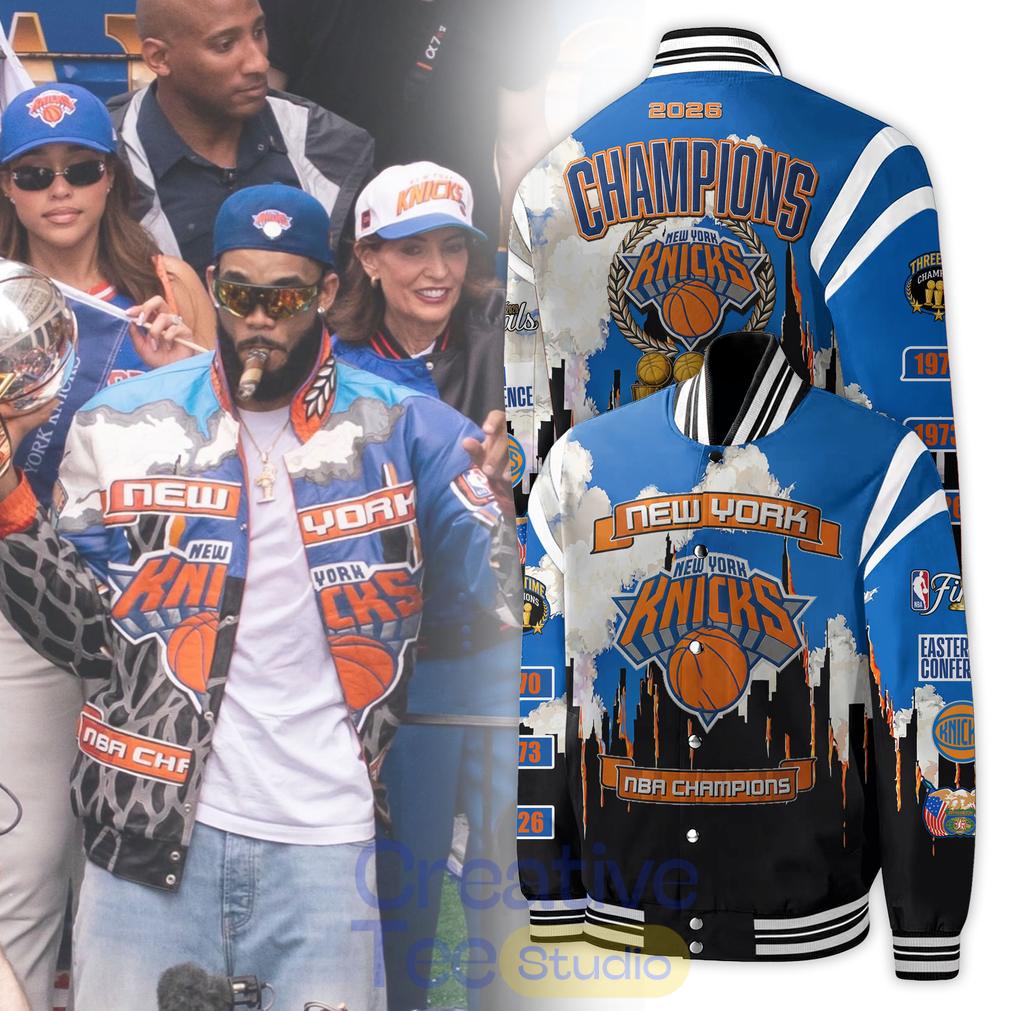 New York Knicks x Jeff Hamilton 2026 NBA Champions Limited Jacket New York Knicks x Jeff Hamilton 2026 NBA Champions Limited Jacket