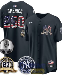 New York Yankees Independence Day 250 Years USA Special Baseball Jersey