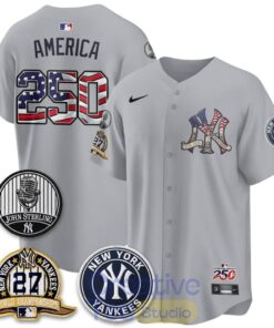 New York Yankees Independence Day 250 Years USA Special Baseball Jersey