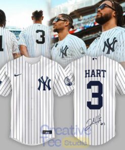 New York Yankees Knicks Hart 3 Baseball Jersey