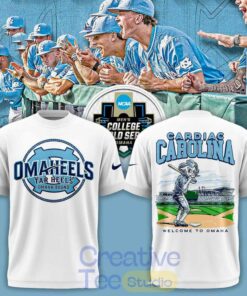 North Carolina Tar Heels Cardiac Carolina Welcome To Omaha 2026 Tee Hoodie