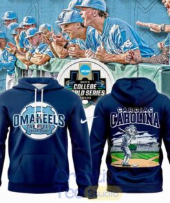 North Carolina Tar Heels Cardiac Carolina Welcome To Omaha 2026 Tee Hoodie