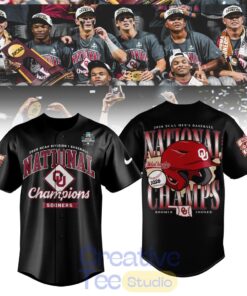 Oklahoma Sooners 2026 National Champions Baseball Jersey