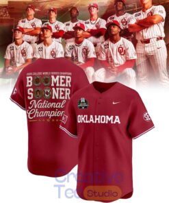 Oklahoma Sooners 2026 National Champions Special Red Baseball Jersey