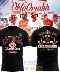 Oklahoma Sooners 2026 NCAA Baseball National Champions T-Shirt