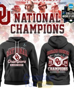 Oklahoma Sooners 2026 NCAA Division I Baseball National Champs Hoodie