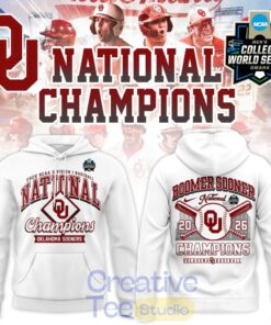 Oklahoma Sooners 2026 NCAA Division I Baseball National Champs Hoodie