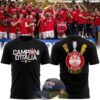 Olimpia Milano 2026 Italian Champions Black T-Shirt