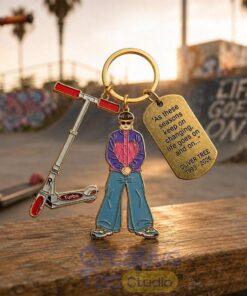 Oliver Tree Memorial Keychain Life Goes On Scooter Tribute Keychain
