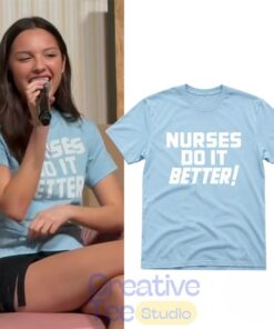 Olivia Rodrigo Nurses Do It Better The Cure Gallery T-Shirt Olivia Rodrigo Nurses Do It Better The Cure Gallery T-Shirt