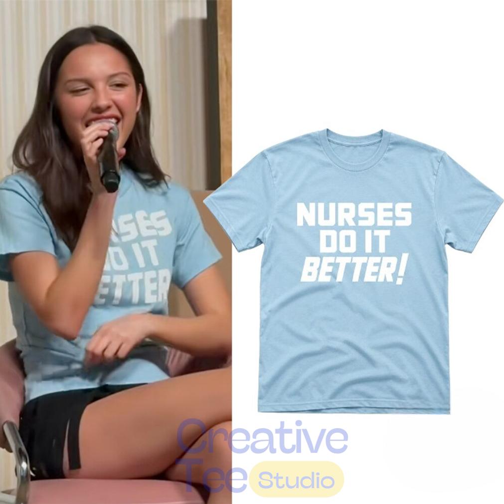 Olivia Rodrigo Nurses Do It Better The Cure Gallery T-Shirt Olivia Rodrigo Nurses Do It Better The Cure Gallery T-Shirt