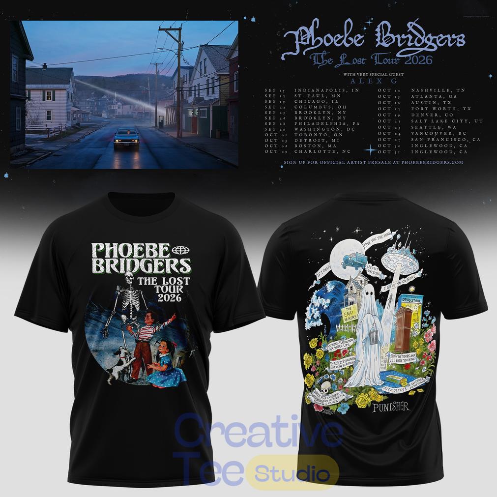 Phoebe Bridgers x The Lost Tour 2026 T-Shirt Phoebe Bridgers x The Lost Tour 2026 T-Shirt