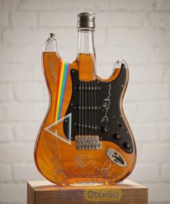 Pink Floyd Guitar-Shaped Limited Edition Whiskey Bottle
