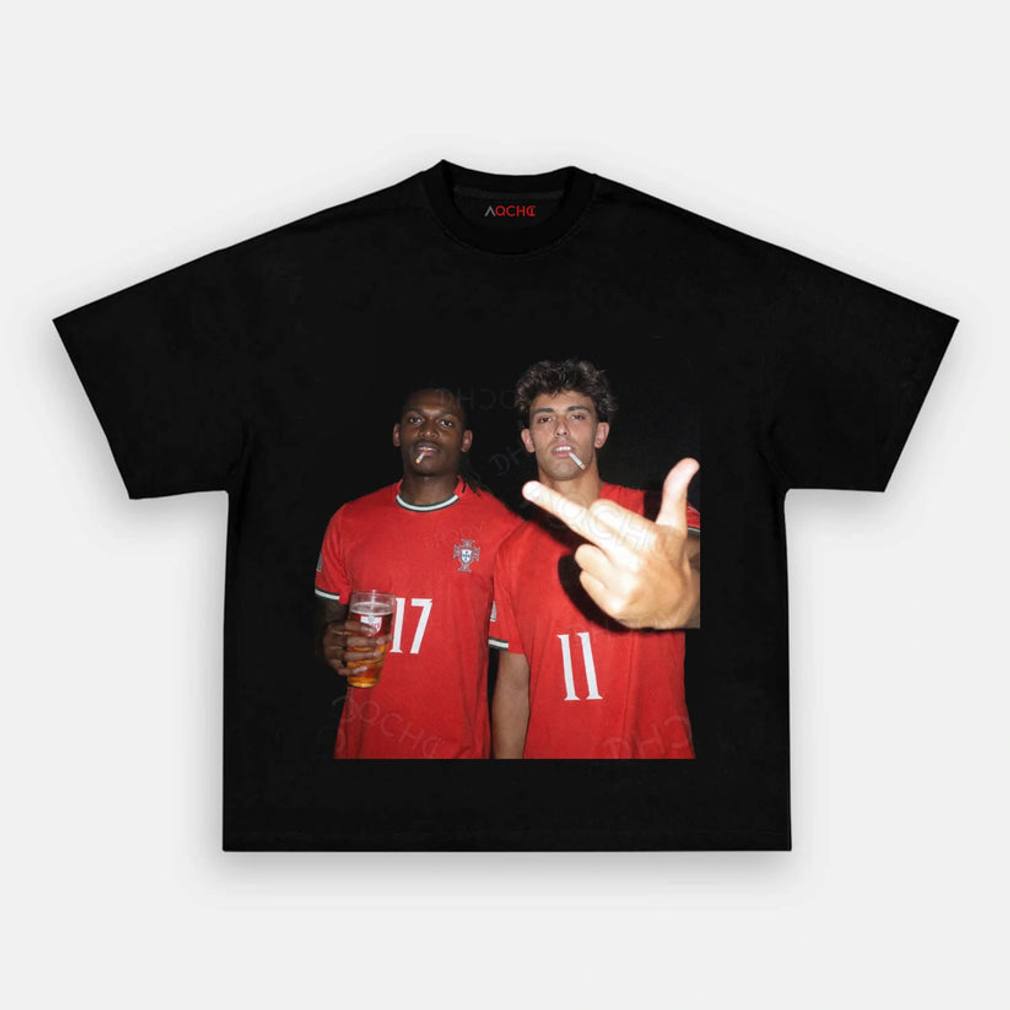 Portugal João Félix & Rafael Leão Style Tee Portugal João Félix & Rafael Leão Style Tee